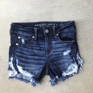 American Eagle Ripped Jean Shorts